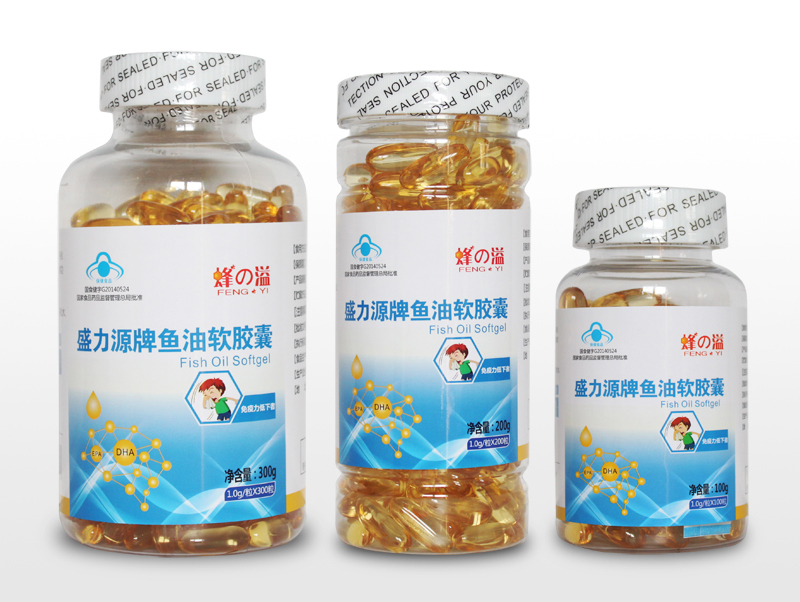 蜂溢盛力源牌魚油軟膠囊